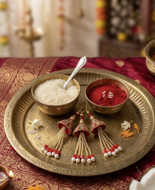 Lumba Rakhi (Pair of 3)