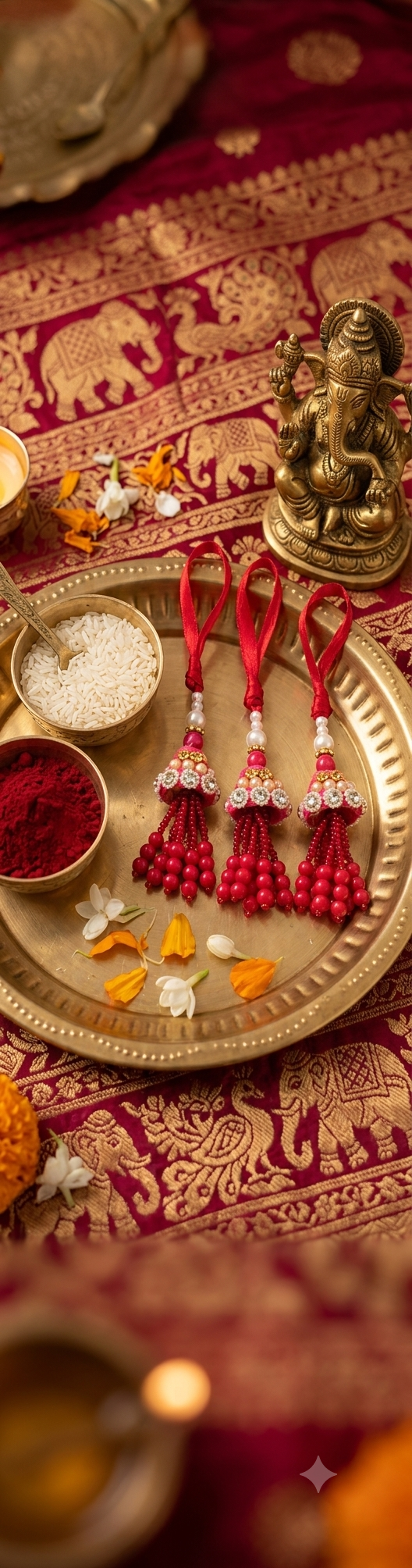 Lumba Rakhi (Pair of 3)