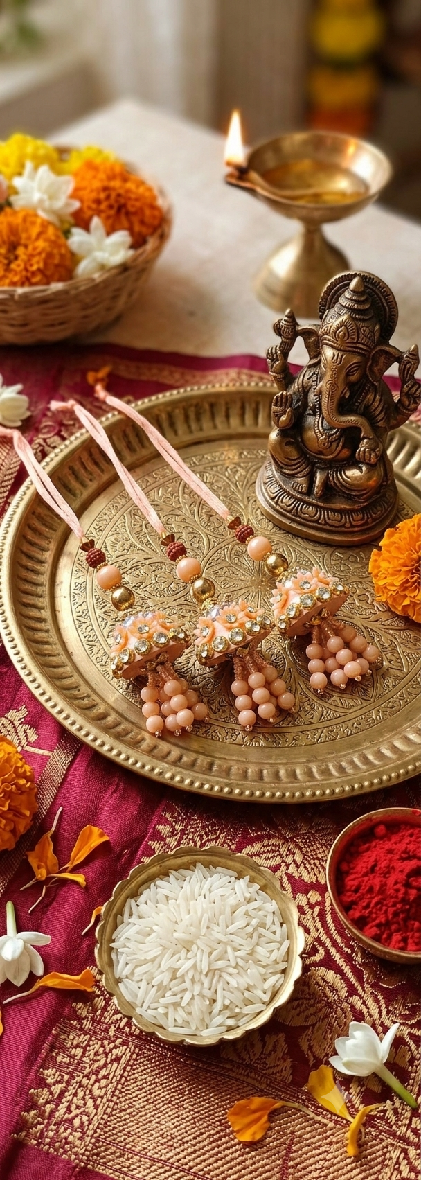 Lumba Rakhi (Pair of 3)