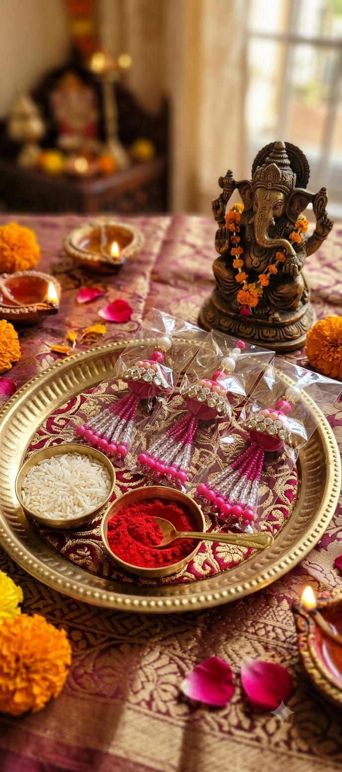Lumba Rakhi (Pair of 3)