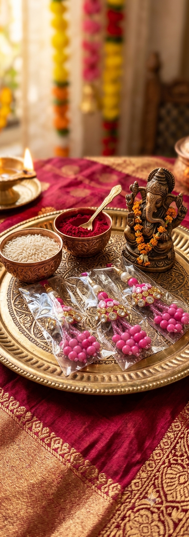 Lumba Rakhi(Pair of 3)