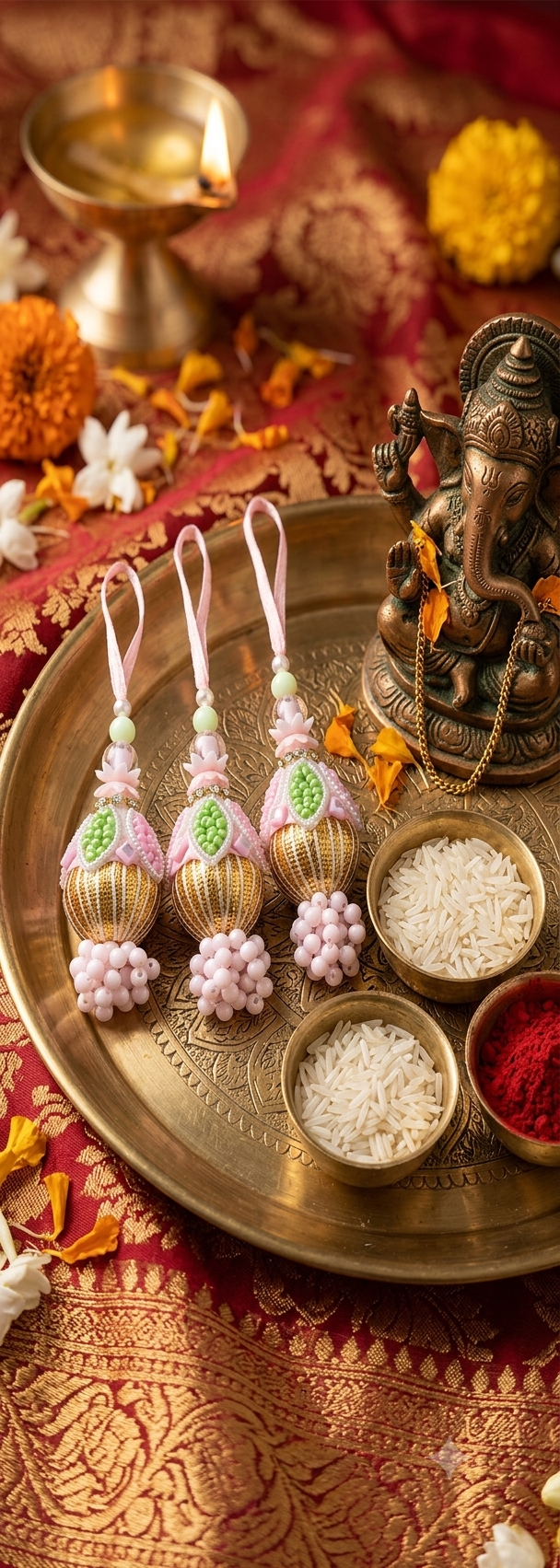 Lumba Rakhi (Pair of 3)