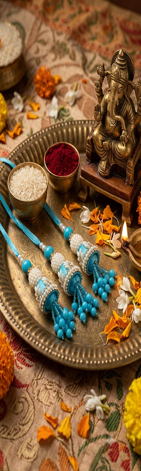 Lumba Rakhi (Pair of 3)