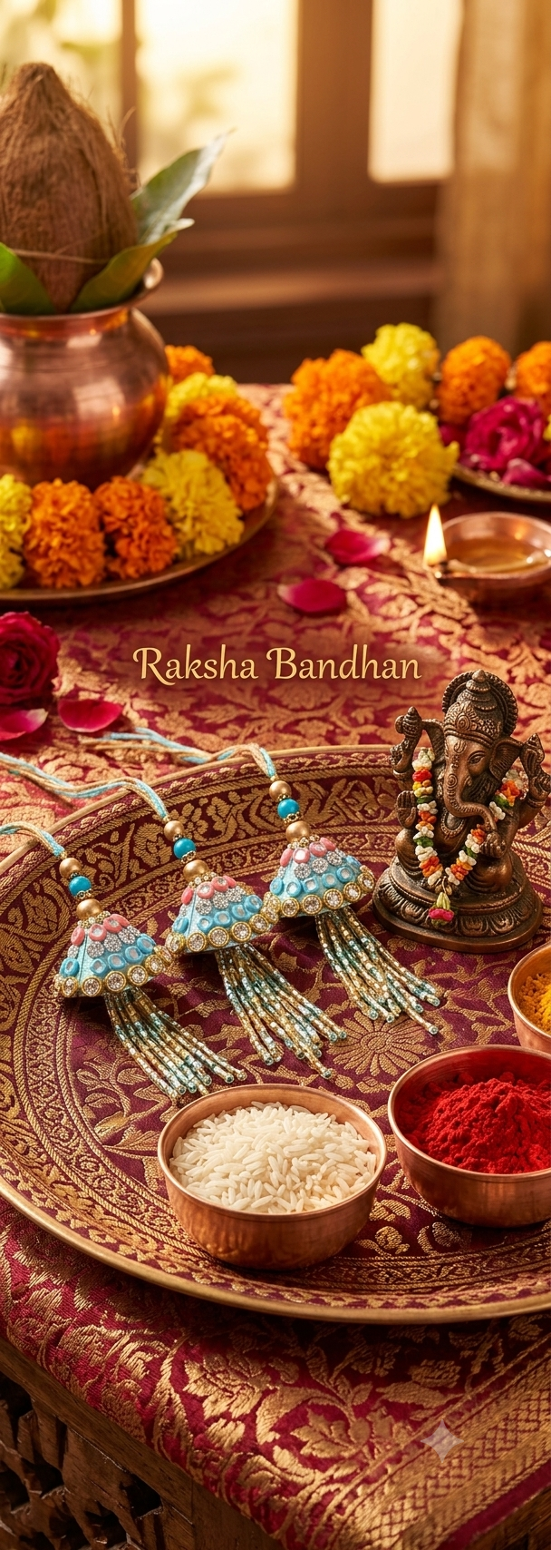Lumba Rakhi (Pair of 3)