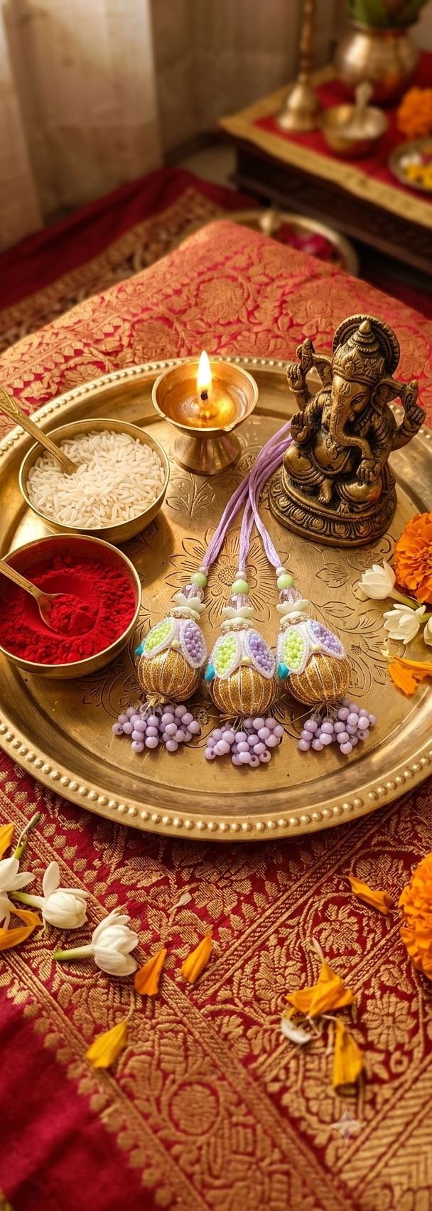 Lumba Rakhi (Pair of 3)