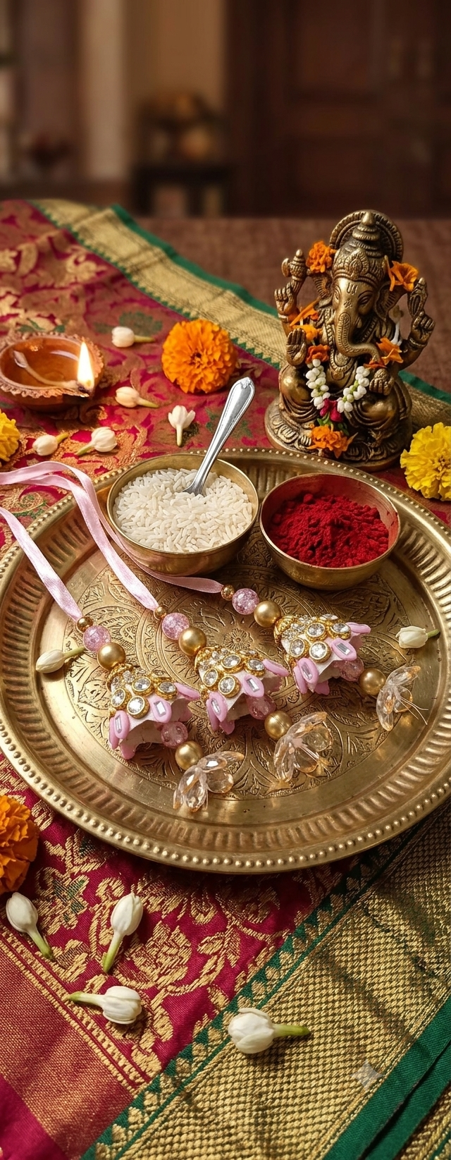 Lumba Rakhi (Pair of 3)