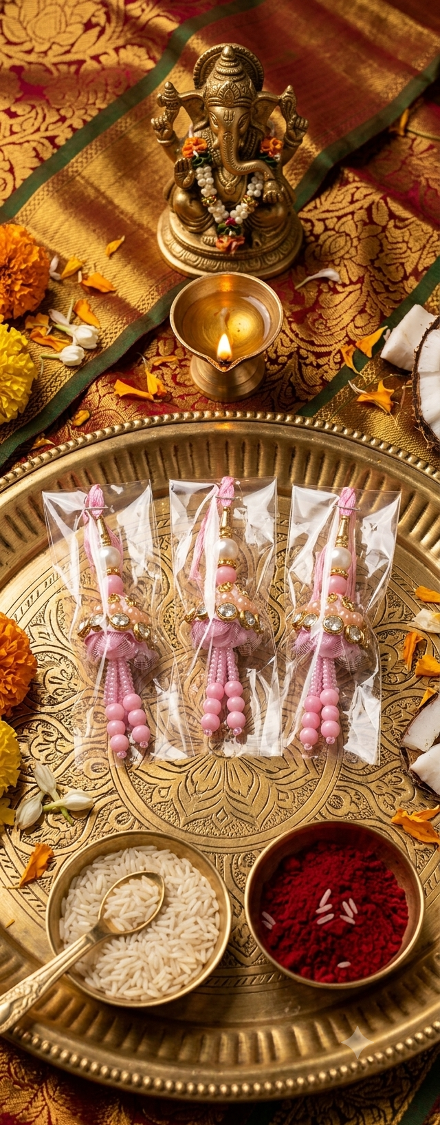 Lumba Rakhi (Pair of 3)