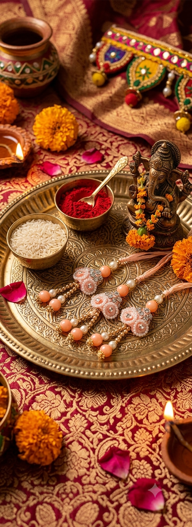 Lumba Rakhi(Pair of 3)
