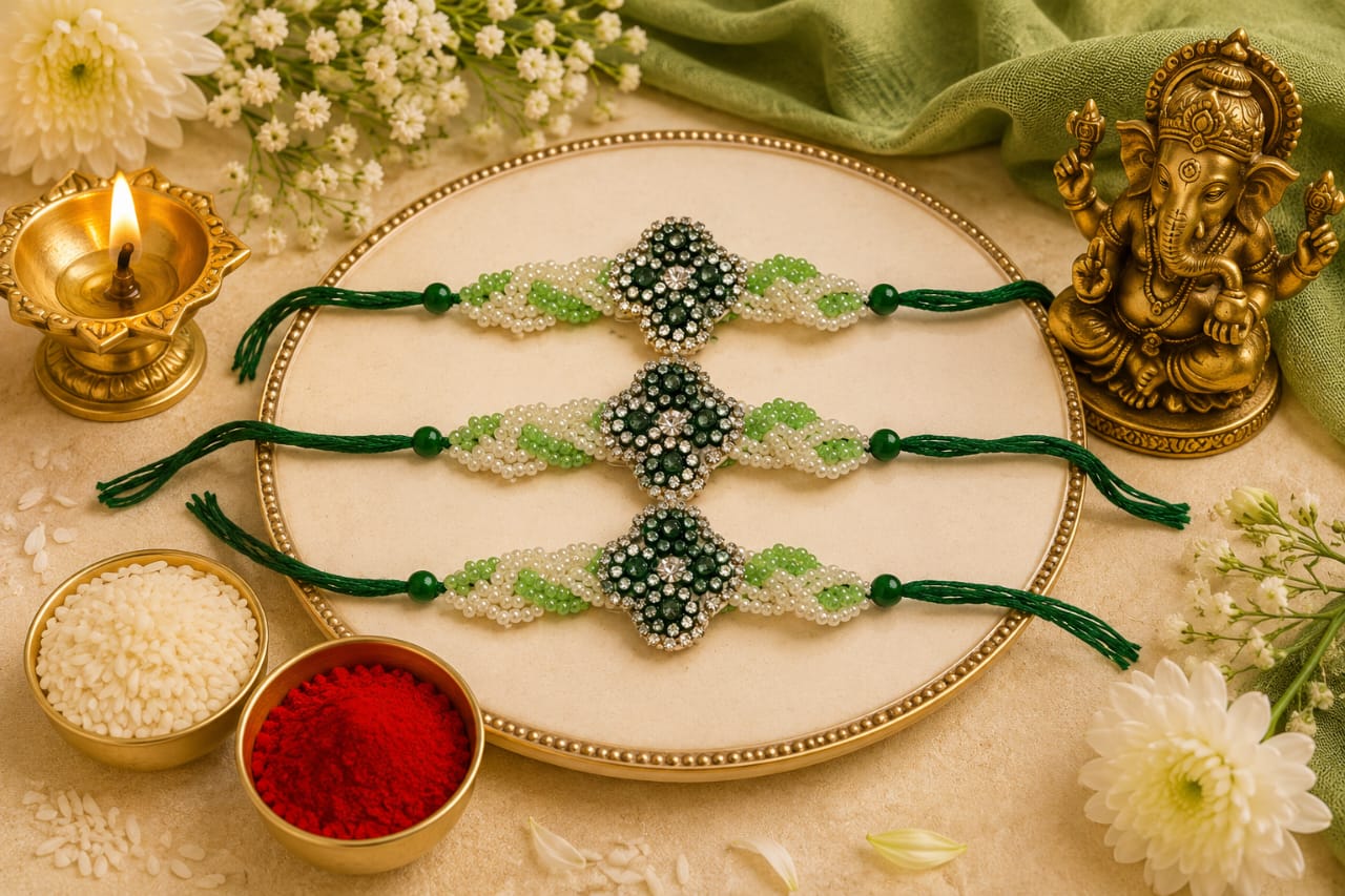 Rakhi butti (Pair of 3)