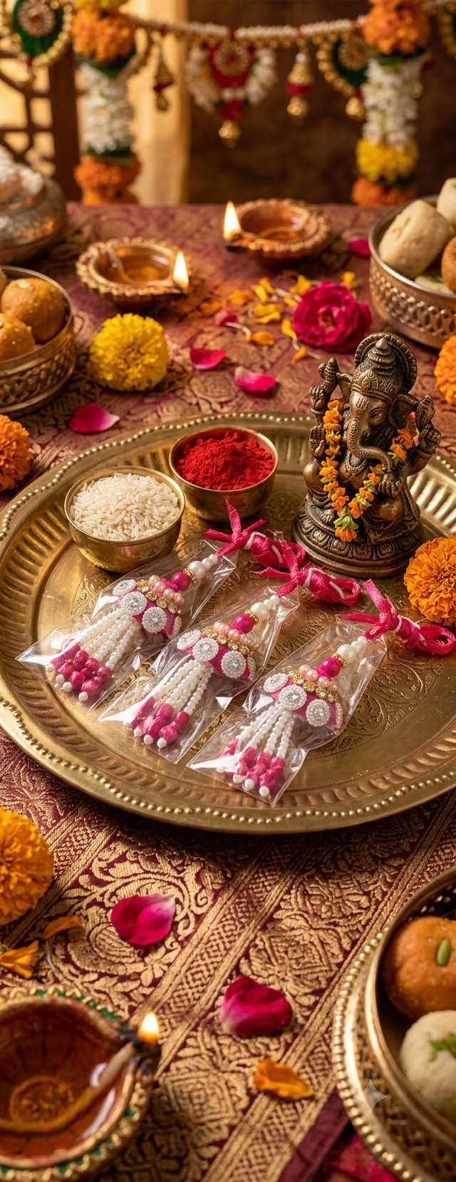 Lumba Rakhi (Pair of 3)